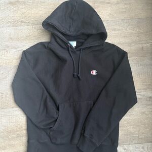Champion Reverse Weave Black Hoodie size small